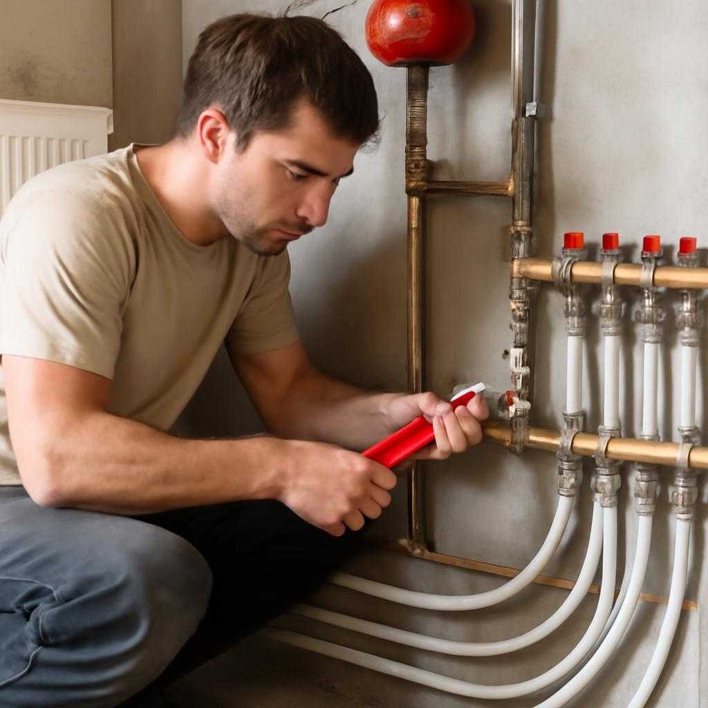 монтаж отопления