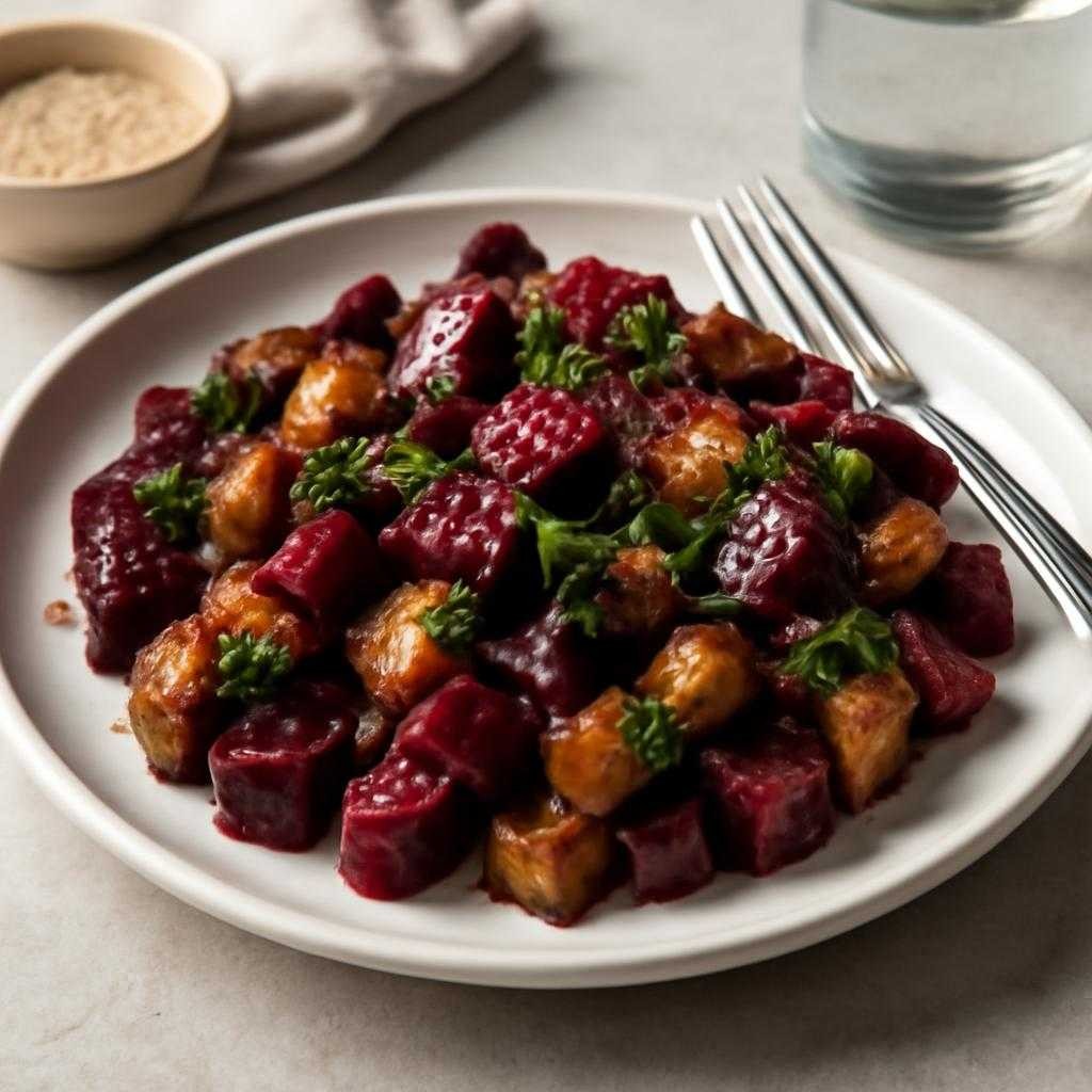 салат из баклажанов со свеклой