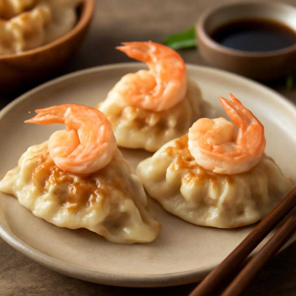 гёдза с креветками